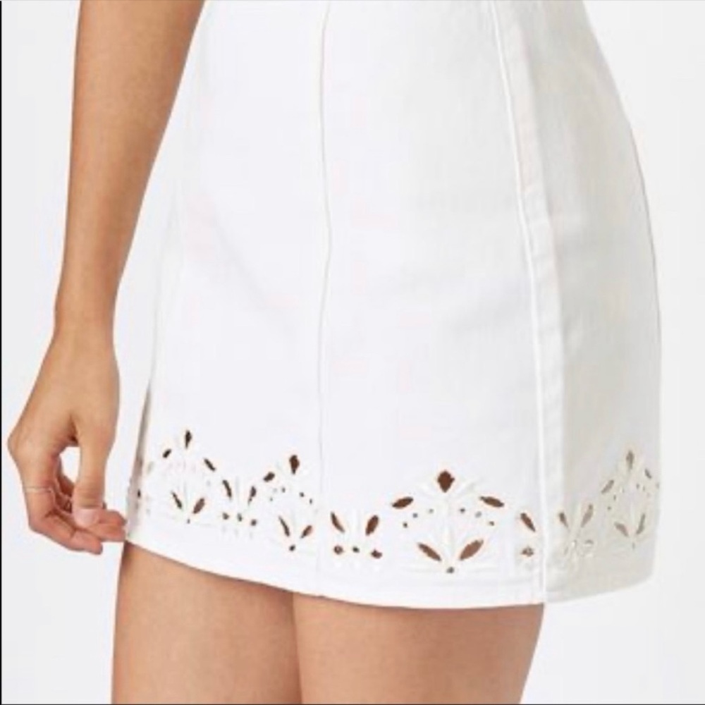 Pacsun White Denim Skirt